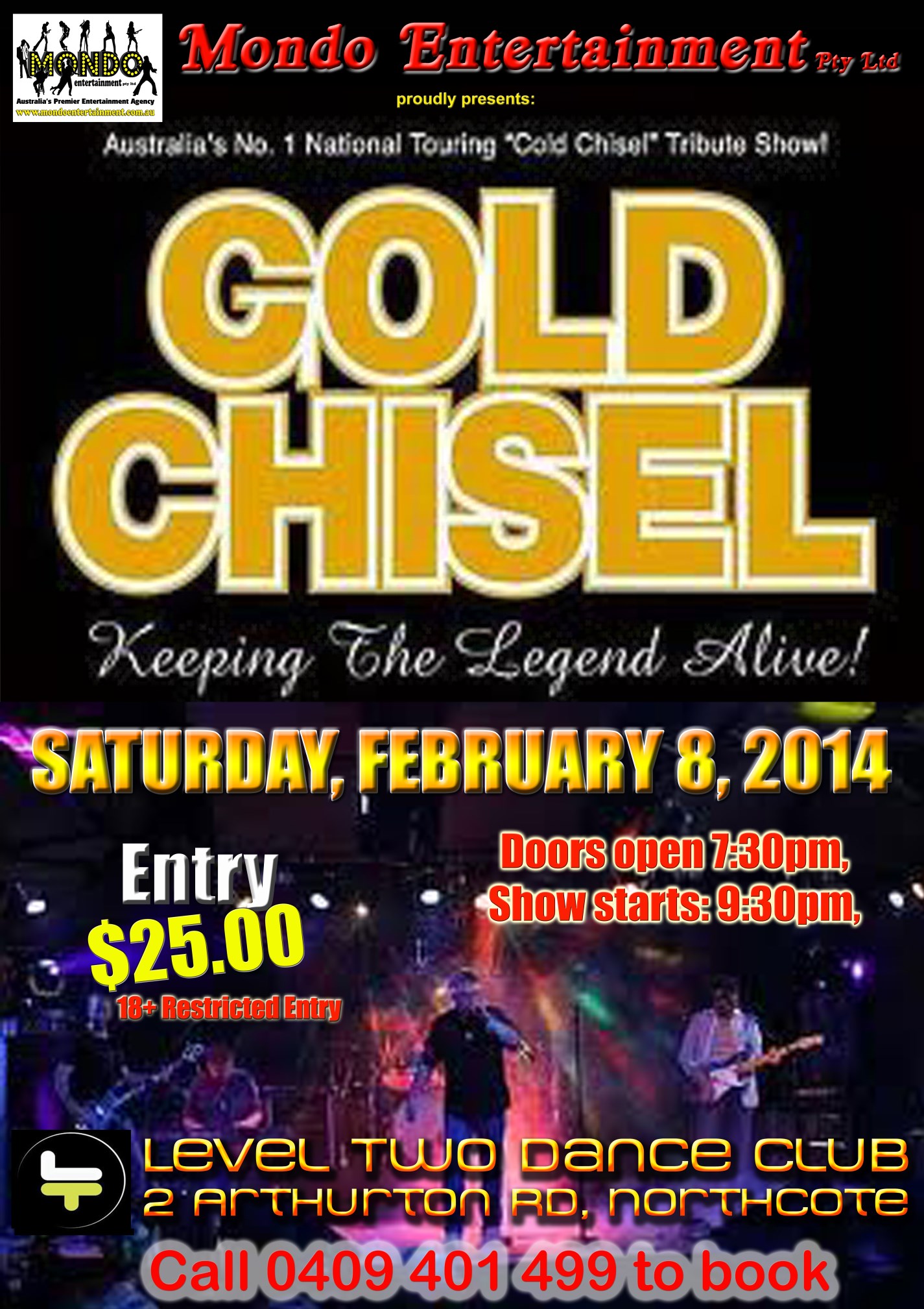 GOLD CHISEL @ LEVEL TWO DANCE CLUB