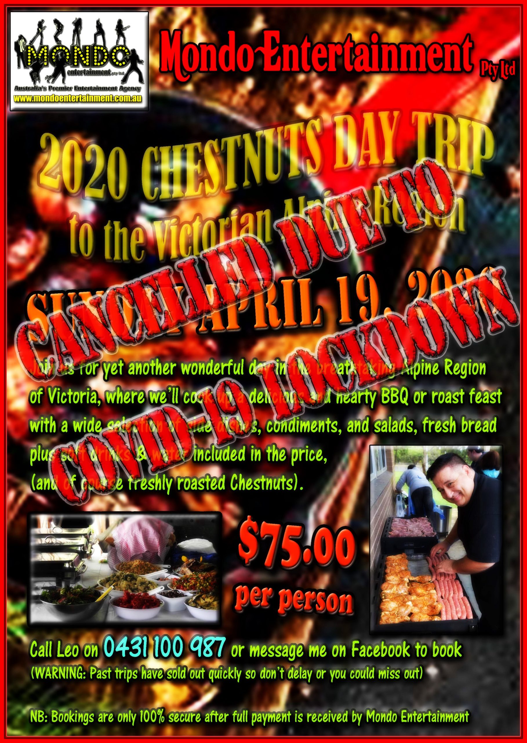 Chestnuts Day Trip 2020-CANCELLED DUE TO COVID-19 LOCKDOWN-ORTON