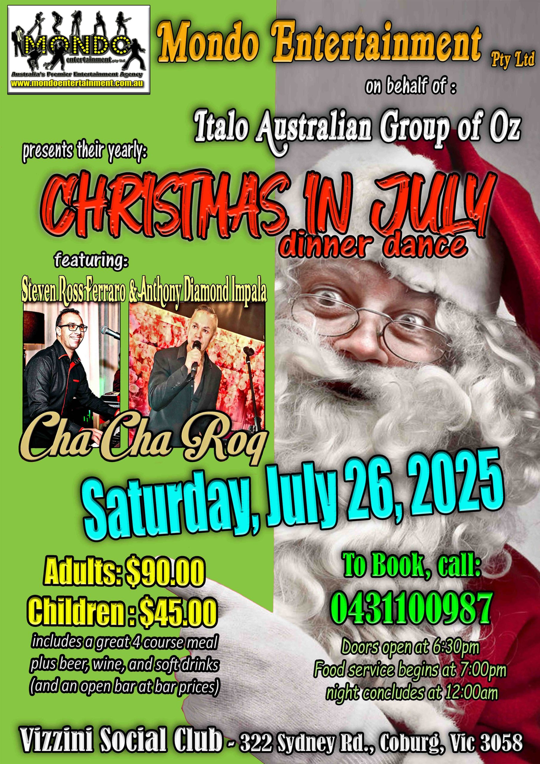 Christmas in July Dinner Dance 2025